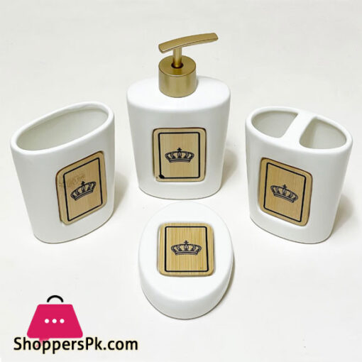 Ceramic- Bathroom Accessories Set of 4