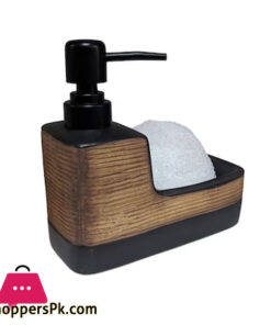 Ceramic Soap Dispenser For Liquid Soap And Holder With Sponge - Image 3