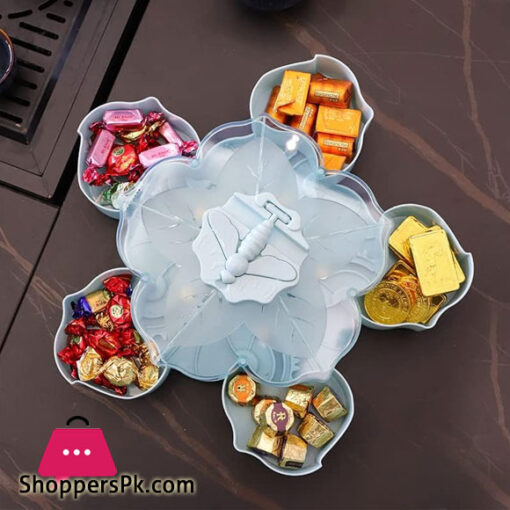 Closed Fruit Plate for Tableware Coffee Table Dried fruit High-end - Blue