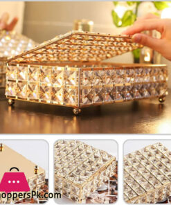 Crystal Jewelry Box Jewelry Display Case Jewelry Organizer Ring Holder Earring Container Treasure organizer Desk Topper Decor