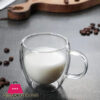 Double Wall Glass Mug Heat Resistant High Borosilicate Glass Cup Juice Coffee Water Cups Transparent Cup 250Ml
