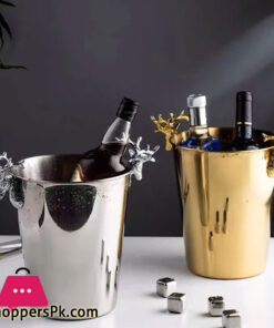 Elegant Deer Head Ice Wine Bucket Wine Champagne Barrel Bar Banquet - 5Liter