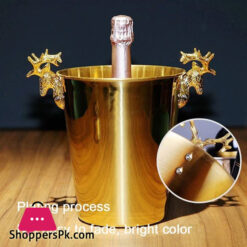 Elegant Deer Head Ice Wine Bucket Wine Champagne Barrel Bar Banquet - 5Liter