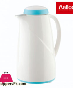 Helios Thermos Flask 1.5 Liter White Aqua Germany Made