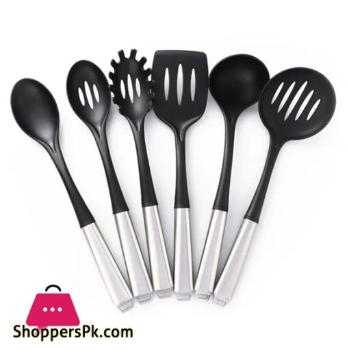 High Quality New Kitchen Stainless Steel Cooking Spoon Non Stick 6 Piece Utensil Set