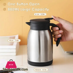 Hot &Amp; Cold Vacuum Bottle - Thermos Flask - Stainless Steel - 600Ml