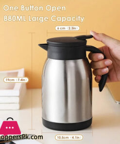Hot &Amp; Cold Vacuum Bottle - Thermos Flask - Stainless Steel - 600Ml - Image 2