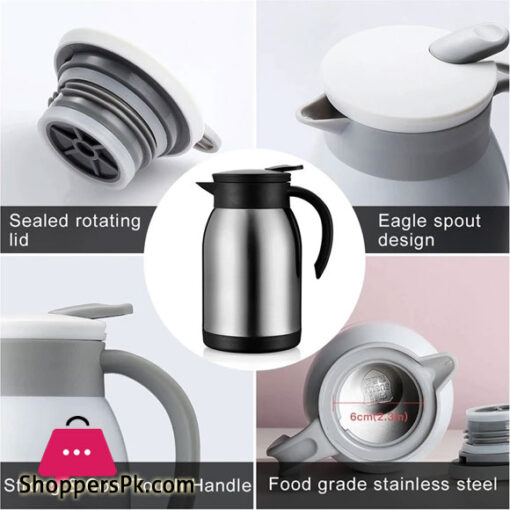 Hot & Cold Vacuum Bottle - Thermos Flask - Stainless Steel - 600ml
