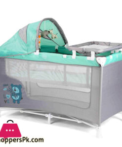 Infantes Baby Playpen Green & Grey
