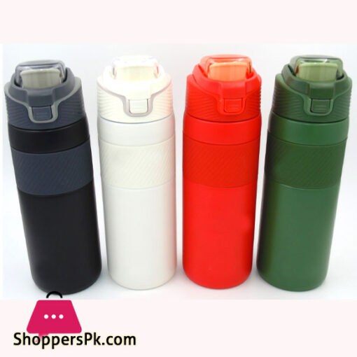 Insulated Water Bottle Thermos Flask with Lock Button 550 ml