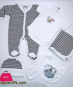 Junior’s 6 Pcs Newborn Starter Set – Dark Blue Lining