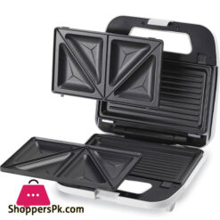 Kenwood 2-In-1 Sandwich Maker &Amp; Grill With 2 Sets Of Non Stick Multifunctional Plates For Grilling And Toasted Sandwiches Smp02