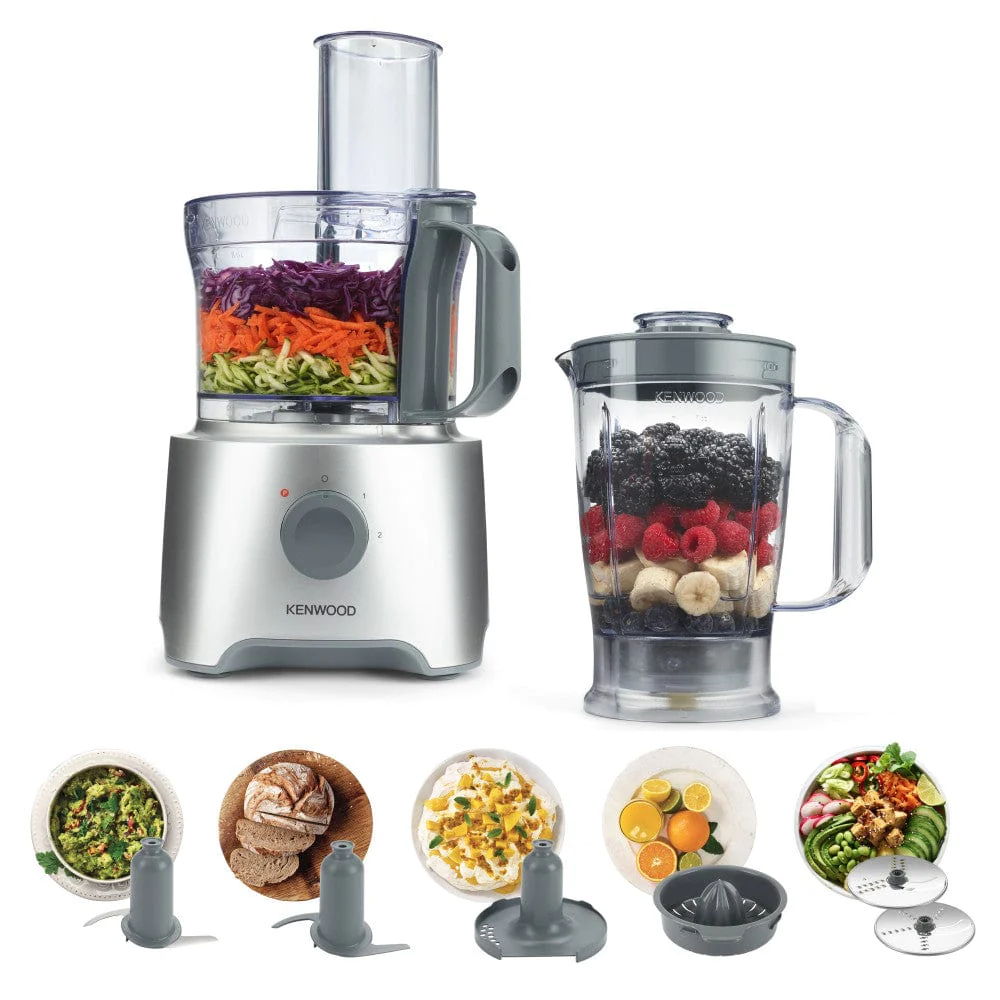 Kenwood 800W Multi-Functional Food Processor Silver Fdp304