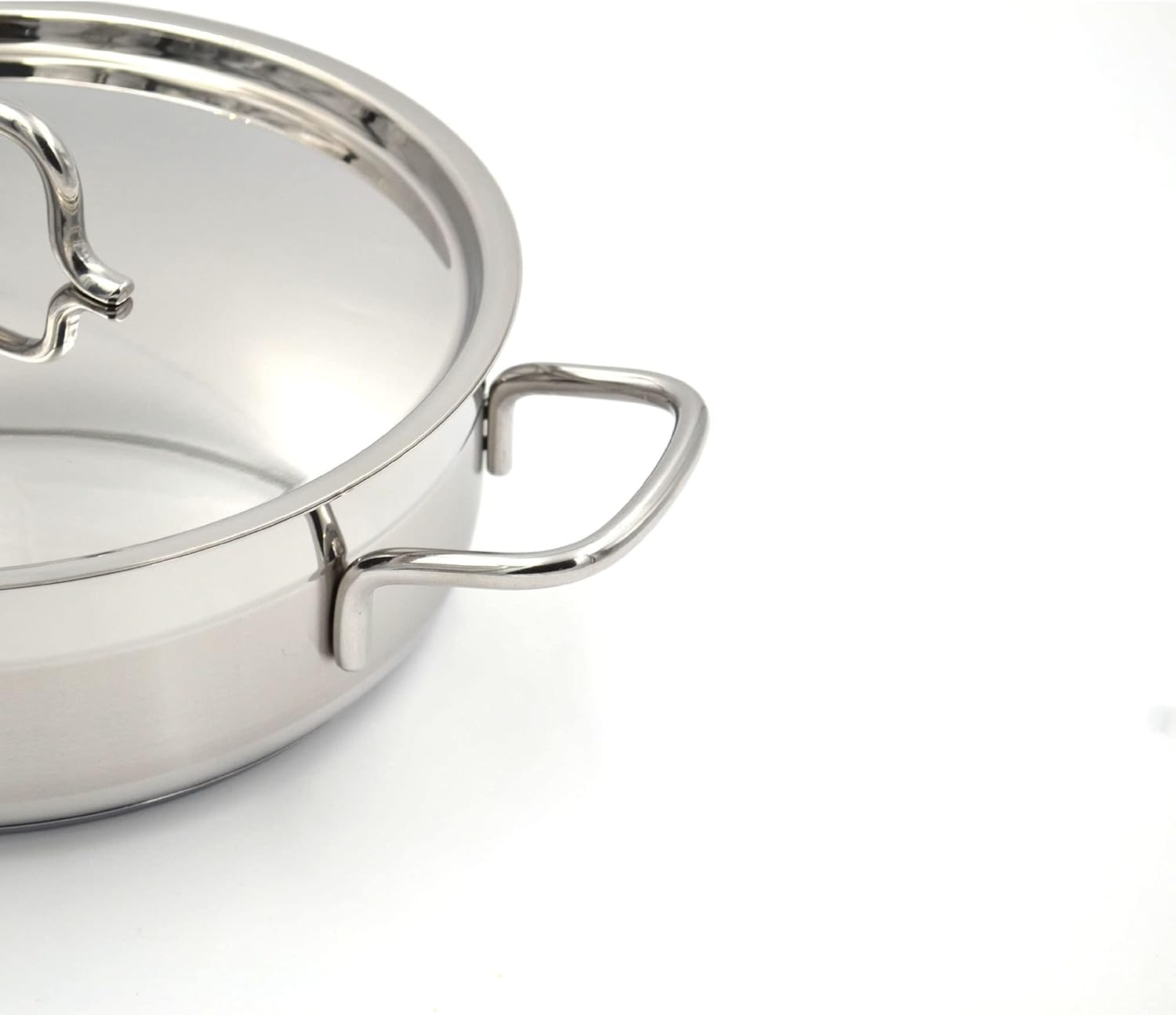 Korkmaz Alfa Stainless Steel Low Casserole 24X8 Cm 3.5 Liter Turkey Made 7 Korkmaz Alfa Stainless Steel Low Casserole 24X8 Cm 3.5 Liter Turkey Made