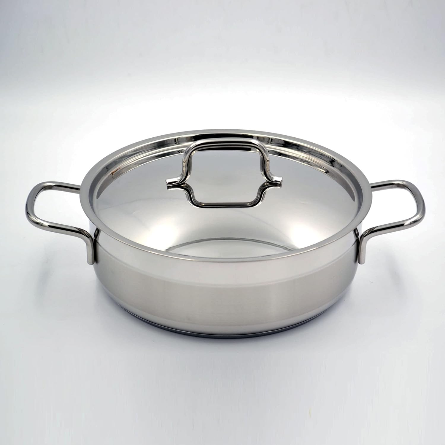 Korkmaz Alfa Stainless Steel Low Casserole 24X8 Cm 3.5 Liter Turkey Made 9 Korkmaz Alfa Stainless Steel Low Casserole 24X8 Cm 3.5 Liter Turkey Made
