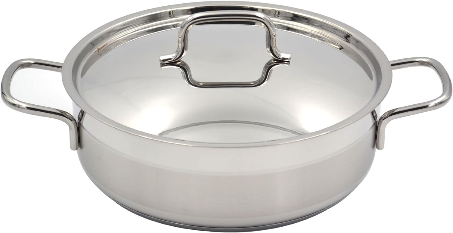 Korkmaz Alfa Stainless Steel Low Casserole 24X8 Cm 3.5 Liter Turkey Made 6 Korkmaz Alfa Stainless Steel Low Casserole 24X8 Cm 3.5 Liter Turkey Made