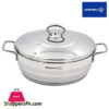 Korkmaz Astra Stainless steel Low Casserole 26x10 cm 5.3 liter Turkey Made