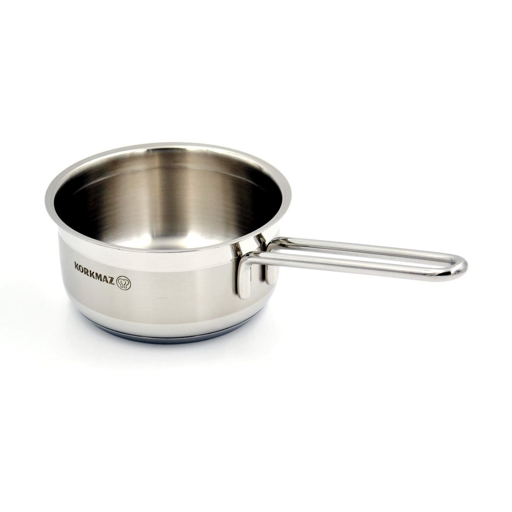 Korkmaz Astra Stainless Steel Saucepan 14X7 Cm 1.0 Liter Turkey Made