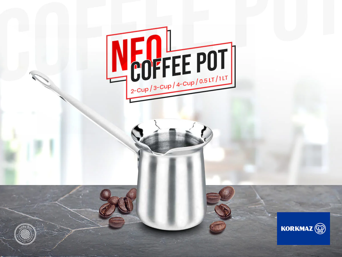 Korkmaz Classic 1 Liter Milk Pot - A139 Turkey Made