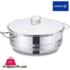 Korkmaz Mega Low Casserole 32X13 10.0L Silver A1943 Turkey Made 1 Korkmaz Mega Low Casserole 32X13 10.0L Silver A1943 Turkey Made