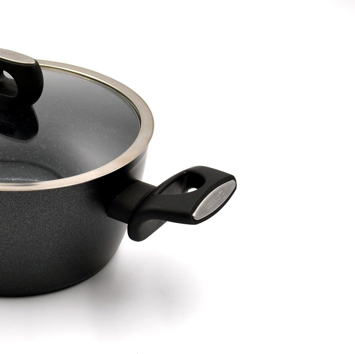 Korkmaz Nora Granite Stainless Steel Casserole Pot 28 Cm Non-Stick Coating With Scratch Resistance Turkey Made