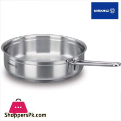 Korkmaz Stainless Steel Alfa Frypan 24x6CM 2.7 Liter Turkey Made