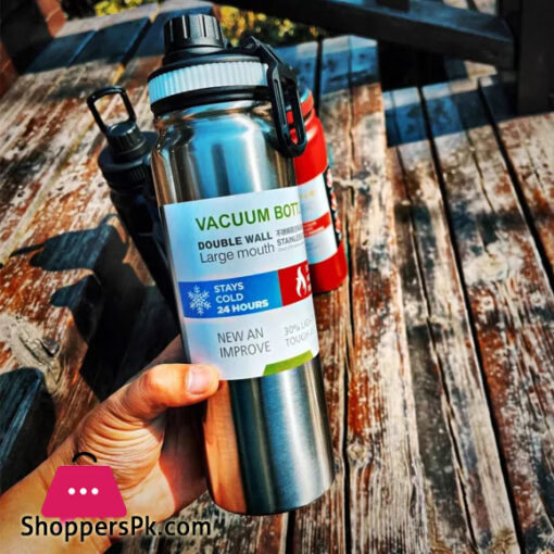 Large Capacity Insulated Sports Bottle Stainless Steel Water Bottle Travel Kettle Double Wall Vacuum Flask Insulated Mug