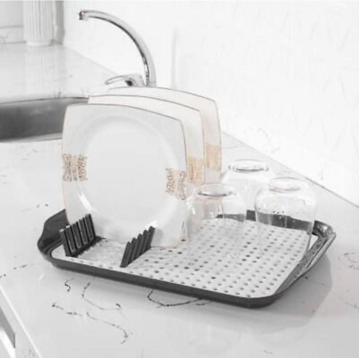 Multi-Purpose Dish Dryer And Fruit Vegetable Strainer Cutting Board 35X45 Cm - Turkish Made