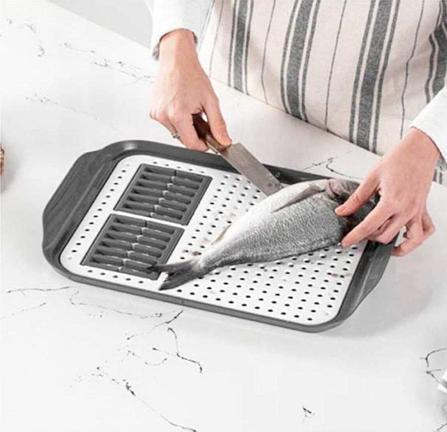 Multi-Purpose Dish Dryer And Fruit Vegetable Strainer Cutting Board 35X45 Cm - Turkish Made