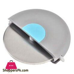 Pizza Cutter Washable Portable Pancake Knife With Lid For Dough Pastry Curved Handle Rotating Kitchen Baking Tools