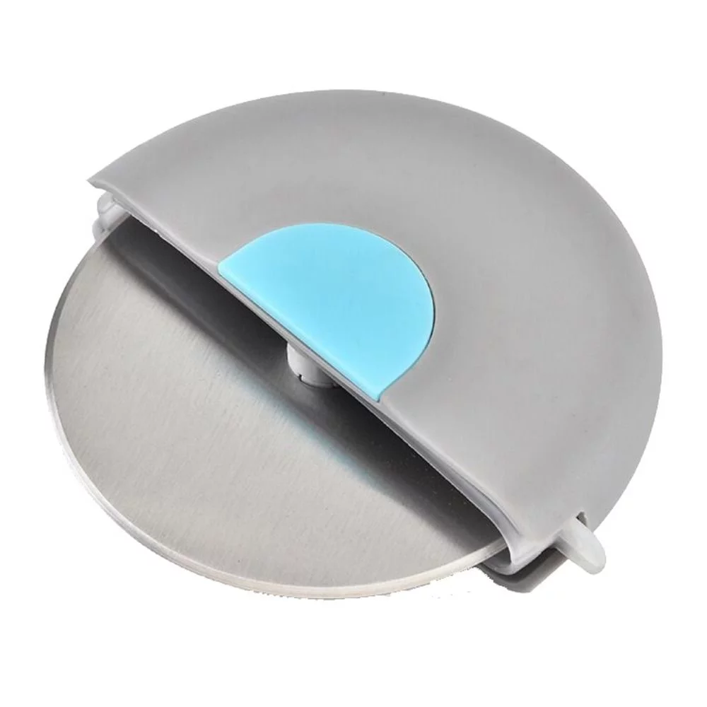Pizza Cutter Washable Portable Pancake Knife With Lid For Dough Pastry Curved Handle Rotating Kitchen Baking Tools