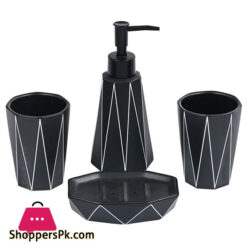 Porcelain Bathroom Accessory Set 4 Pieces