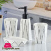 Porcelain Bathroom Accessory Set 4 Pieces
