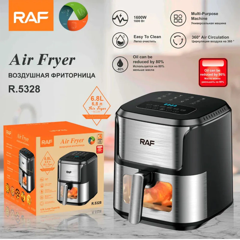 Raf 6.8L Digital Air Fryer 1600W R5328