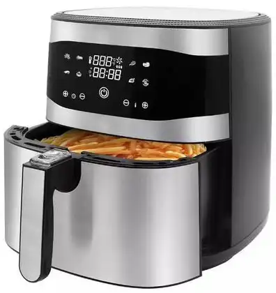 Raf Air Fryer Without Oil 1800 Watts 10 Liter Digital Display Silver Raf R.5345
