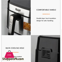 Raf Electric Air Fryer With Touch Screen R.5309 8 Raf Electric Air Fryer With Touch Screen R.5309