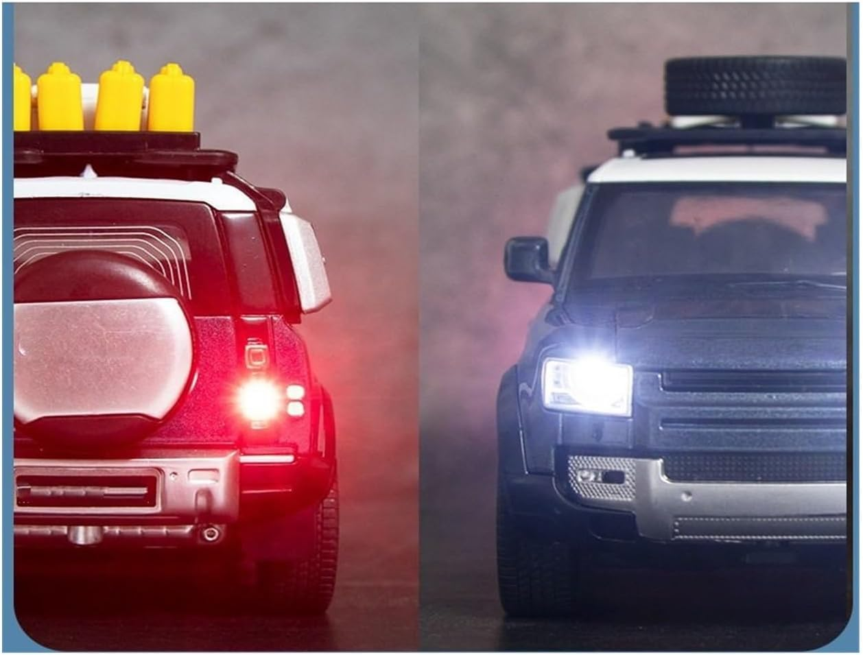 Scale 1:32 For Land Rover Defender Off-Road Car Diecast Metal Alloy Model Sound Light Pull Back Car Toy Decorative Ornaments