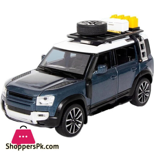 Scale 1:32 for Land Rover Defender Off-Road Car Diecast Metal Alloy Model Sound Light Pull Back Car Toy Decorative Ornaments