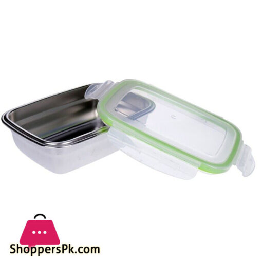 Stainless Steel Container With Clip Lid Freshness Box Lunch Box 1800ml
