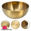 Golden Bowl Stainless Steel Salad Or Soup Bowl 11 Cm