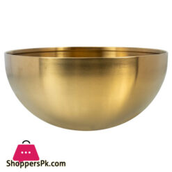 Golden Bowl Stainless Steel Salad Or Soup Bowl 11 Cm