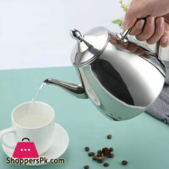 Stainless Steel Tea Pot Teko Coffee Pot With Mesh Filter 2 Liter