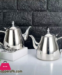 Stainless Steel Tea Pot Teko Coffee Pot With Mesh Filter 2 Liter