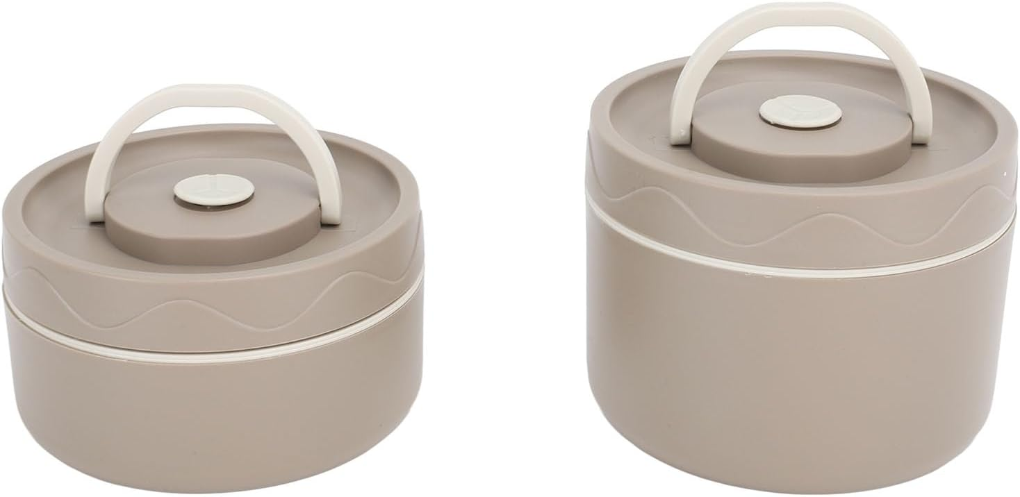 Thermal Lunch Box Safe 304 Stainless Steel Portable Insulated Food Container With Lid For School 2Pcs 1300Ml