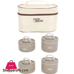 Thermal Lunch Box Safe 304 Stainless Steel Portable Insulated Food Container With Lid For School 4Pcs 2600Ml