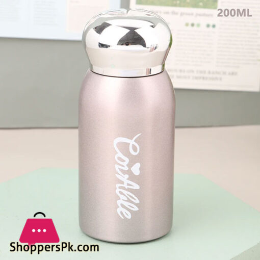 Thermos Bottle Stainless Steel Cute Thermal Water Bottles Vacuum Flask Leakproof Portable Belly Cups 200ML for Kids Girls