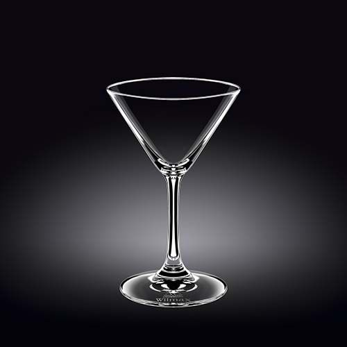 Wilmax WL-888029/6A 5.5 Oz Crystalline Martini Glass Sets of 6