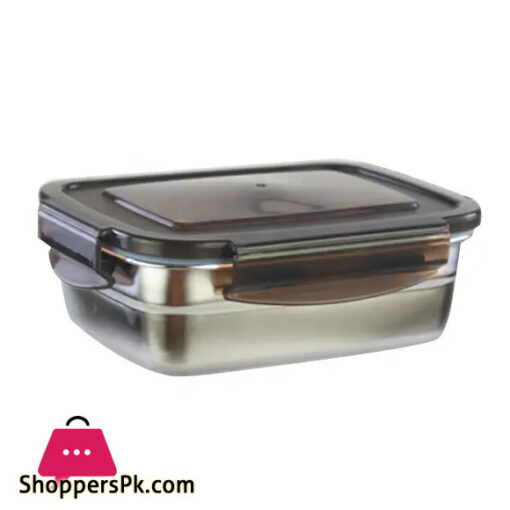 Zenlo Rectangular Stainless Steel Food Containers Lunch Box 1500ML
