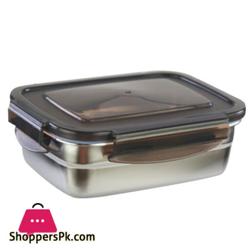 Zenlo Rectangular Stainless Steel Food Containers Lunch Box 1200ML