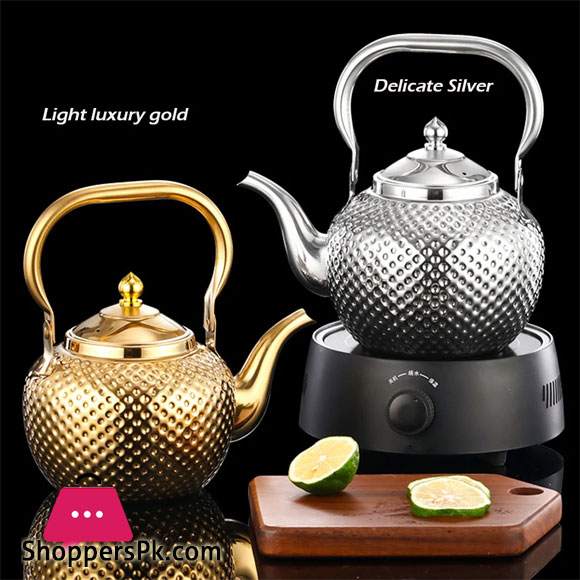 1.2L Teapot With Infuser Stainless Steel Water Boilers Tea Maker Water Kettle For Induction/Gas 4 1.2L Teapot With Infuser Stainless Steel Water Boilers Tea Maker Water Kettle For Induction/Gas - Image 2